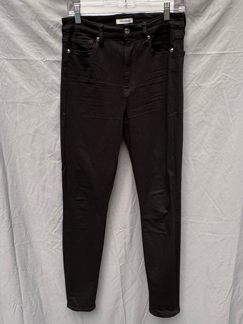 Good American Good Waist High-Rise Skinny Jeans Black